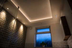 Drop ceiling with hidden lighting
